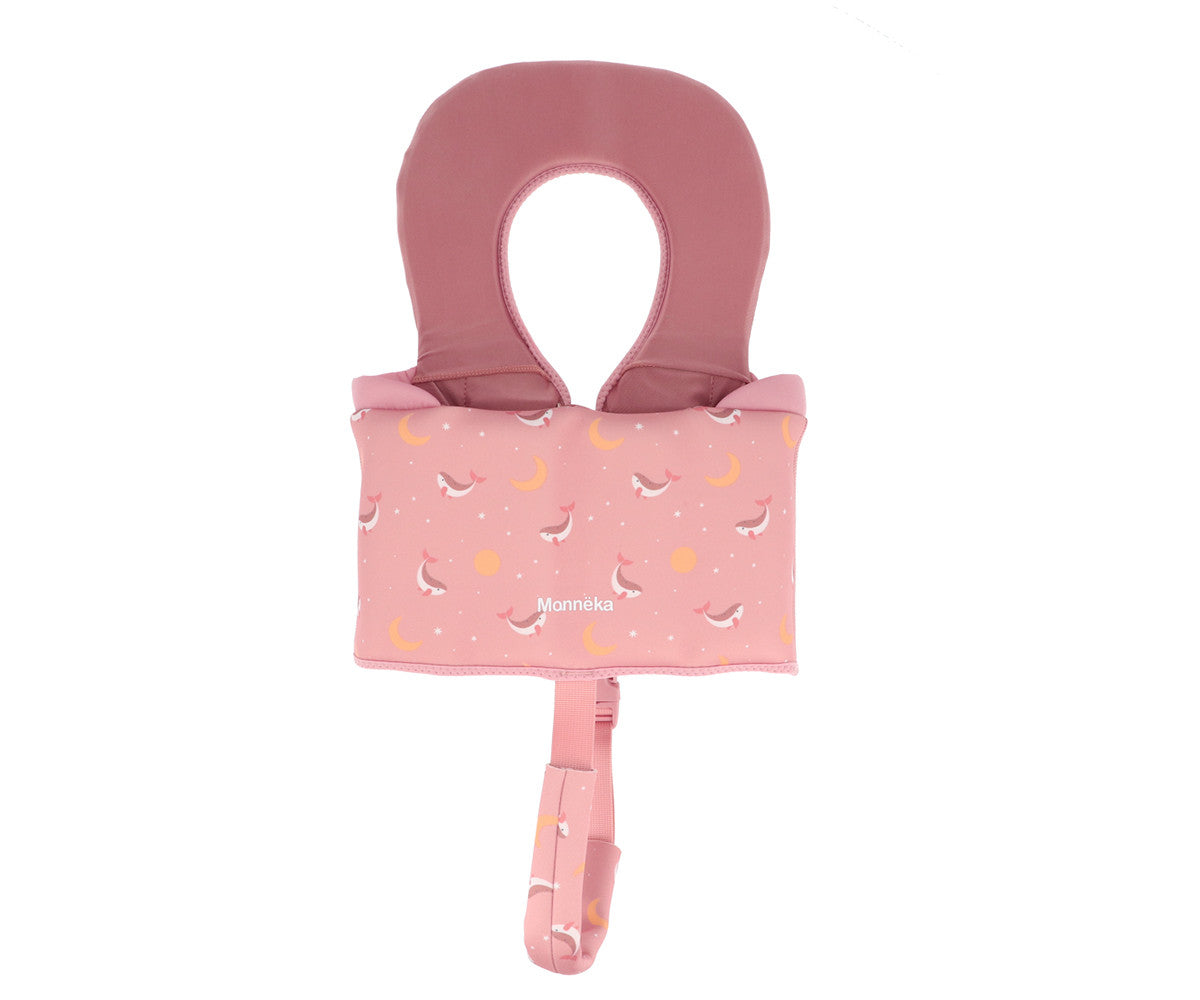 Colete Flutuador Aprendizagem 1-2 Anos Monnëka Whale Pink