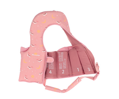 Colete Flutuador Aprendizagem 1-2 Anos Monnëka Whale Pink