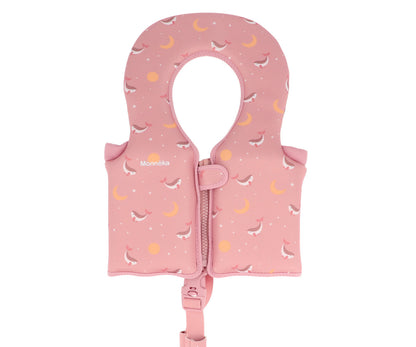 Colete Flutuador Aprendizagem 1-2 Anos Monnëka Whale Pink