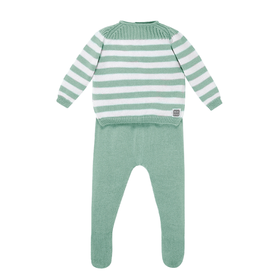 Conjunto bebé Cabrera 100% Algodão - Mint