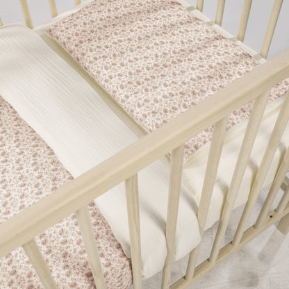 Walking Mum - Conjunto de Edredão + Lençol Ajustável + Almofada Gala Cerise 120×60cm
