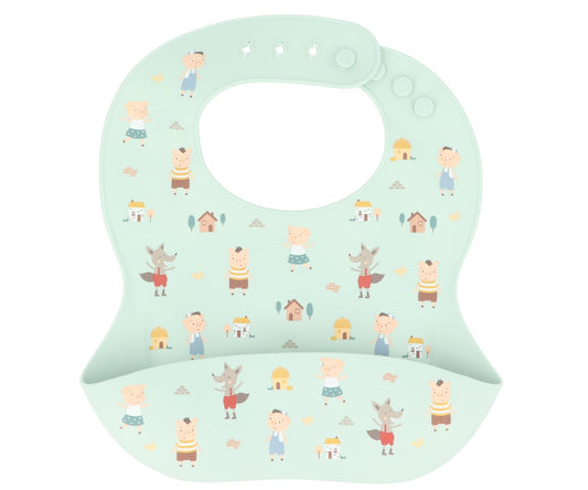 Babete Silicone Tutete - The Three Little Pigs
