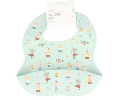 Babete Silicone Tutete - The Three Little Pigs