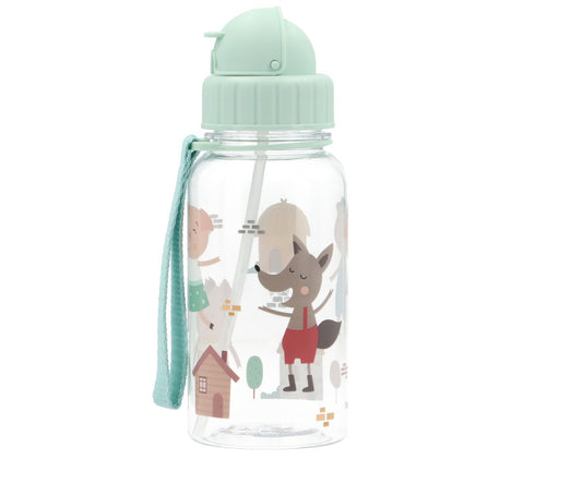 Garrafa Plástico 500ml Tutete - The Three Little Pigs