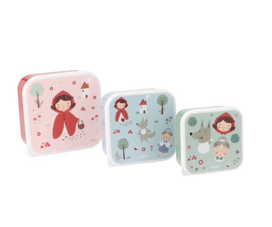Pack 3 Caixas Lancheiras Tutete - Little Red