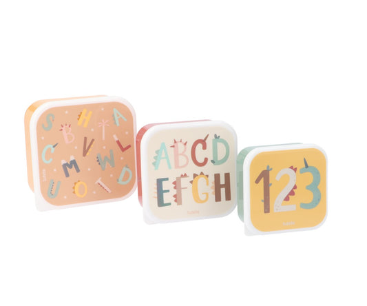 Pack 3 Caixas Lancheiras Tutete - Funny Letters
