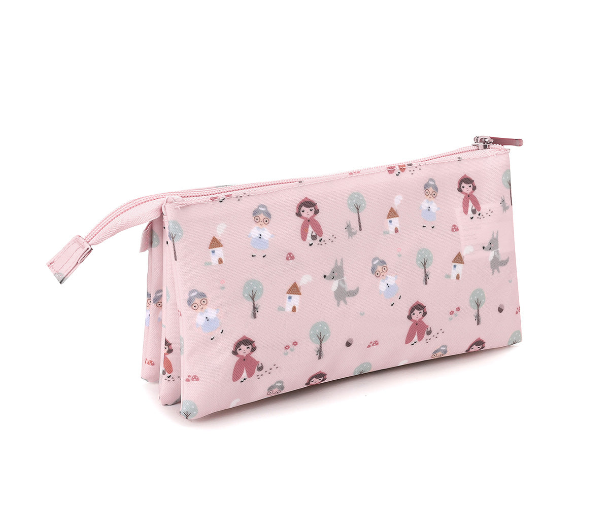 Estojo 3 Compartimentos Personalizável Tutete - Little Red