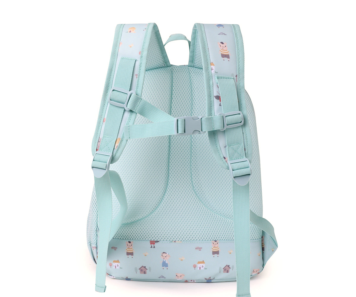 Mochila Média + Porta-chaves Personalizável Tutete - The Three Little Pigs