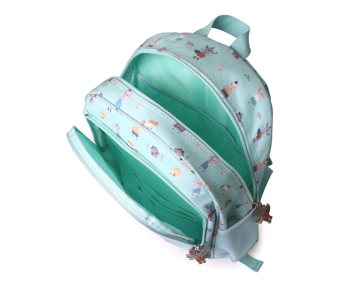 Mochila Média + Porta-chaves Personalizável Tutete - The Three Little Pigs