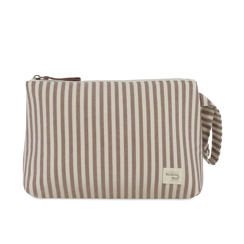 Walking Mum Necessaire - Praliné Strips Moka