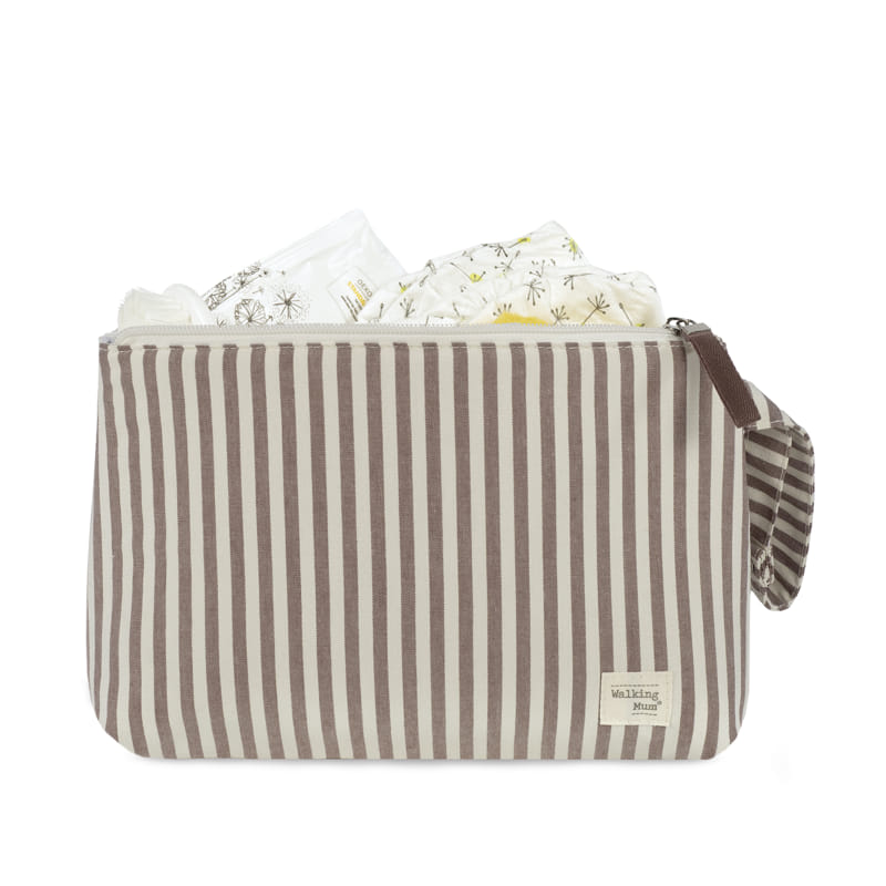 Walking Mum Necessaire - Praliné Strips Moka