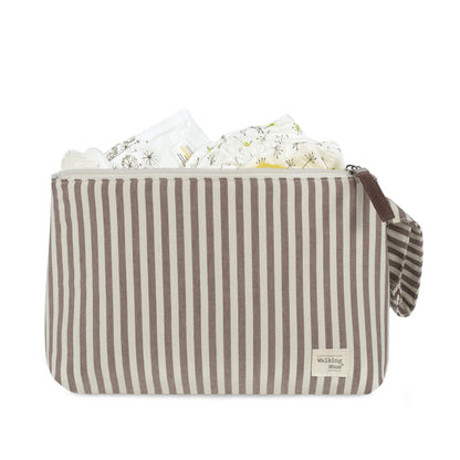 Walking Mum Necessaire - Praliné Strips Moka
