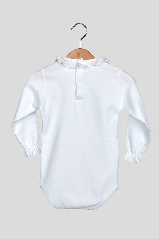 Body Cardado c/ Gola Bordada Pintas