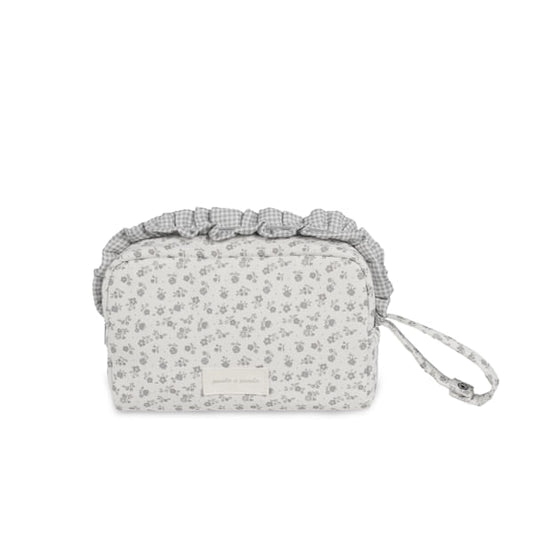 Pasito a Pasito Necessaire - Little Bloom Flowers Gris
