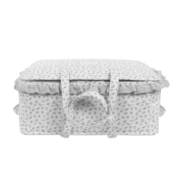Pasito a Pasito Mala de Maternidade - Little Bloom Flowers Gris
