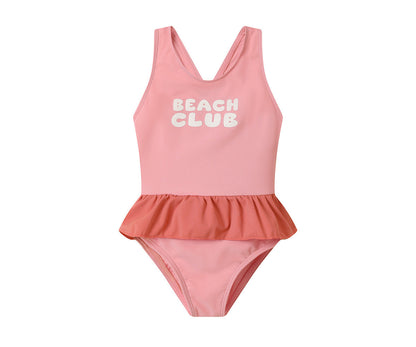 Fato de banho Monnëka com alças cruzadas Stripes Bloom & Blush
