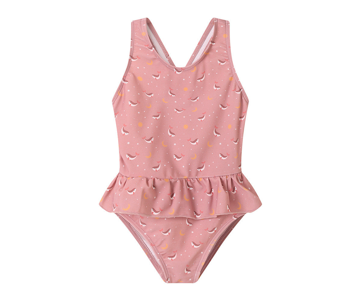 Fato de banho Monnëka com alças cruzadas Whale Pink