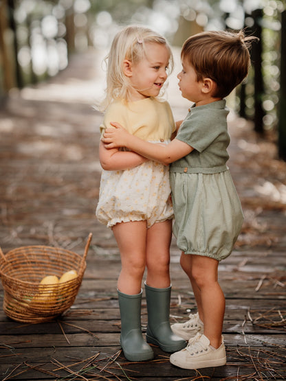 Fofo de manga curta decorado com limões - SUMMER IN THE VILLAGE