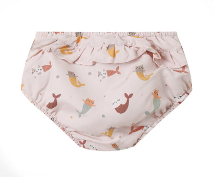 Cueca Fralda com Folho Monnëka Mermaid Cats