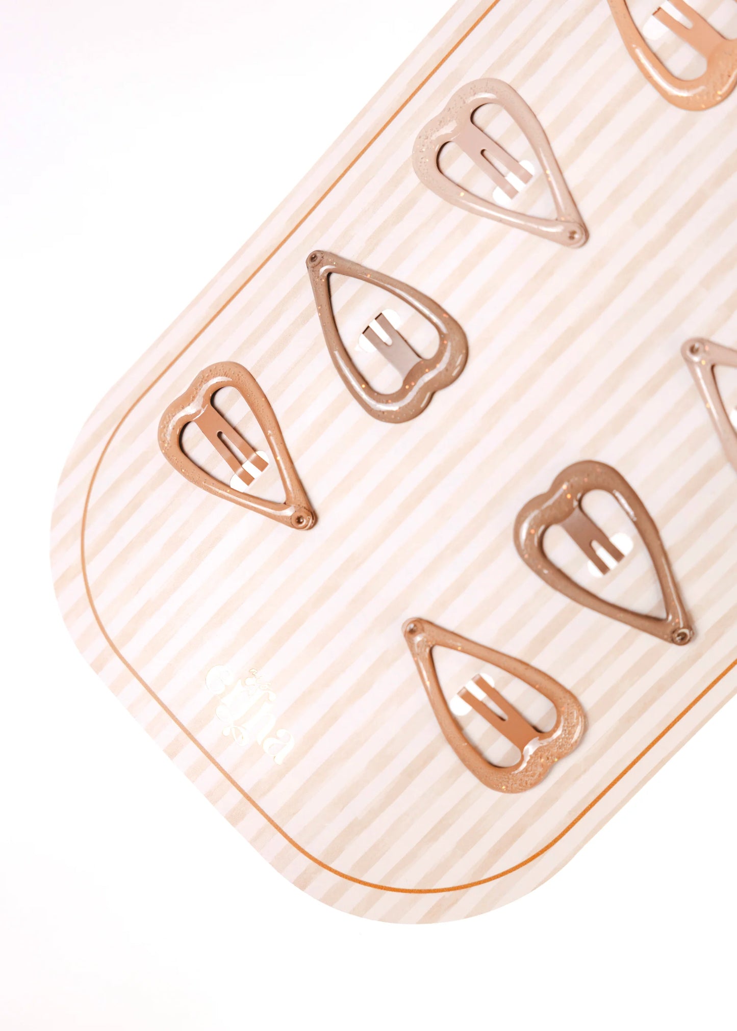 Ganchos Glitter Sweetheart Hair Clips - Multicolor