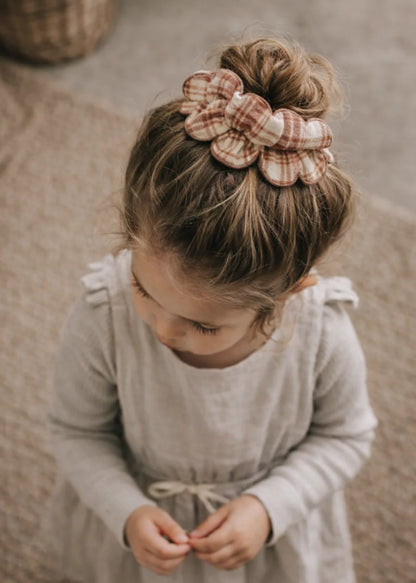 Elástico para Cabelo Scrunchie Honey Plaid | Mrs Ertha