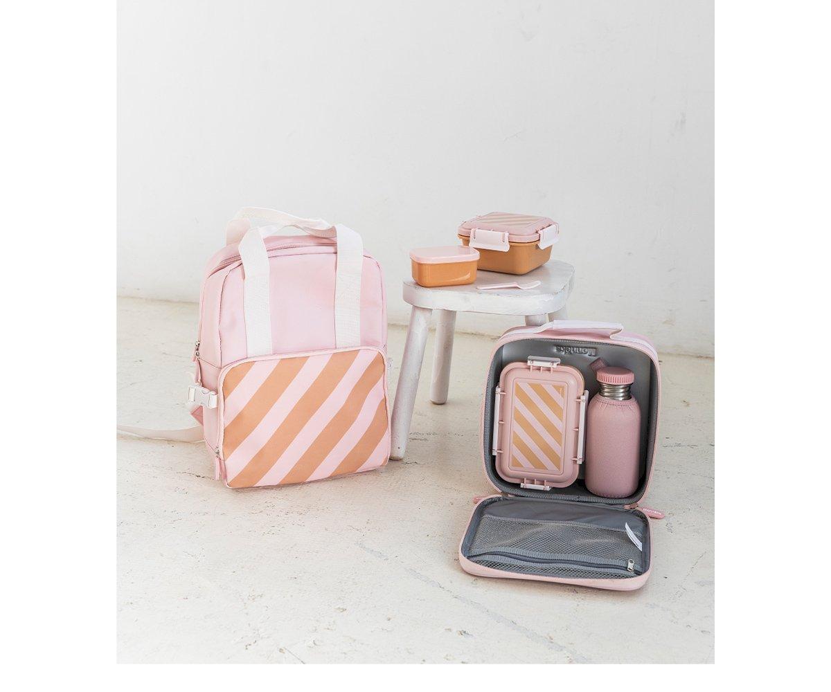 Bolsa Térmica Rígida Stripes Pink