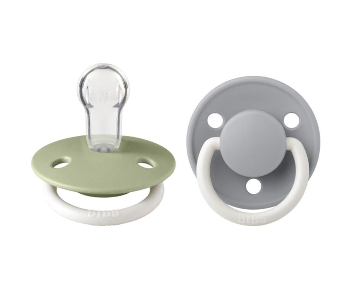 BIBS De Lux Silicone Night - Sage/ Cloud