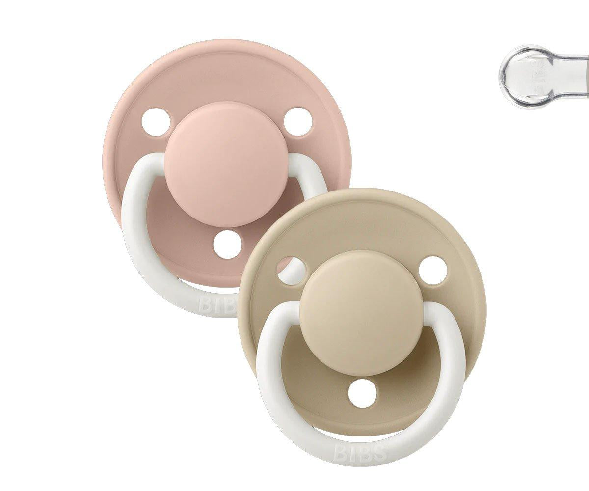 BIBS De Lux Silicone Night - Blush/Vanilla