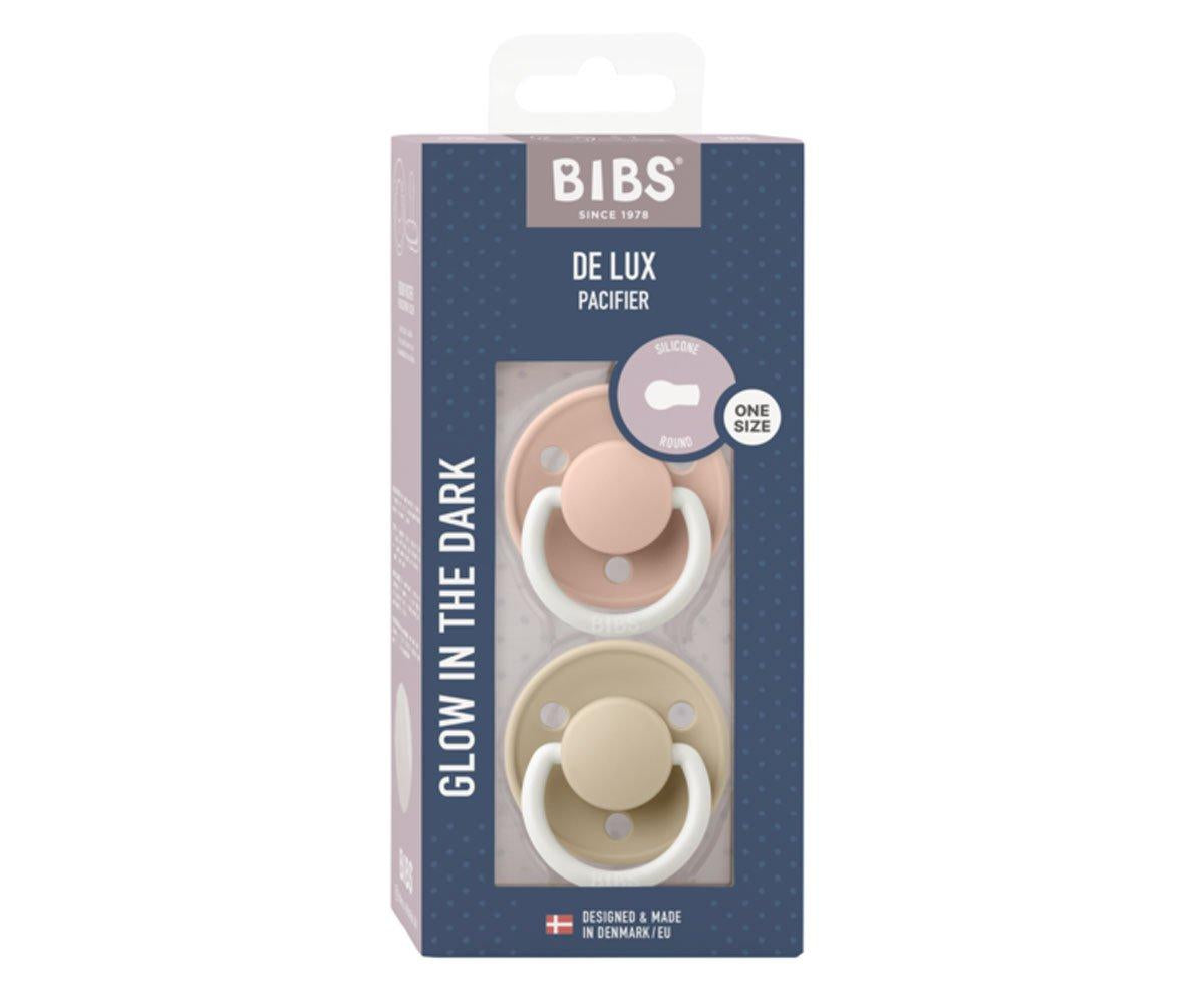 BIBS De Lux Silicone Night - Blush/Vanilla