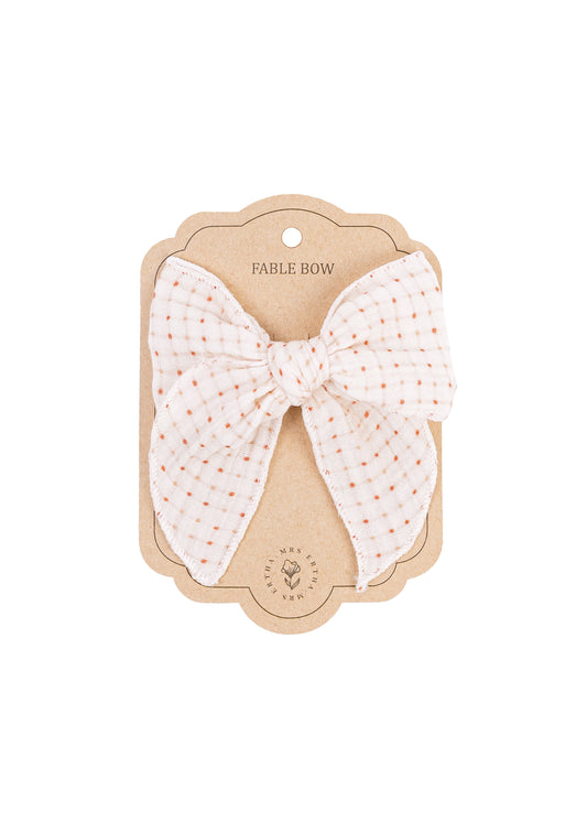 Laço Fable Bow Clip - Organic Squares