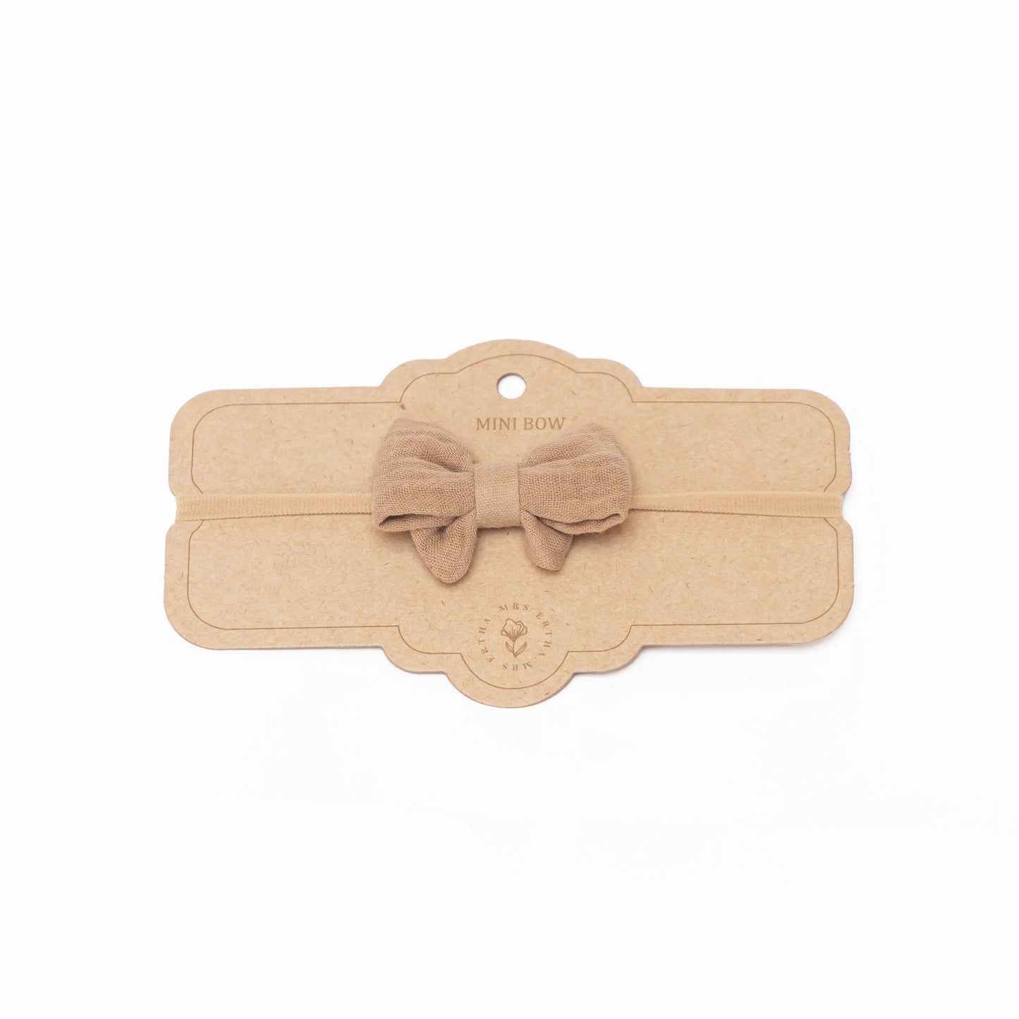 Fita elástica com laço - Little Bow Headband - Taupe