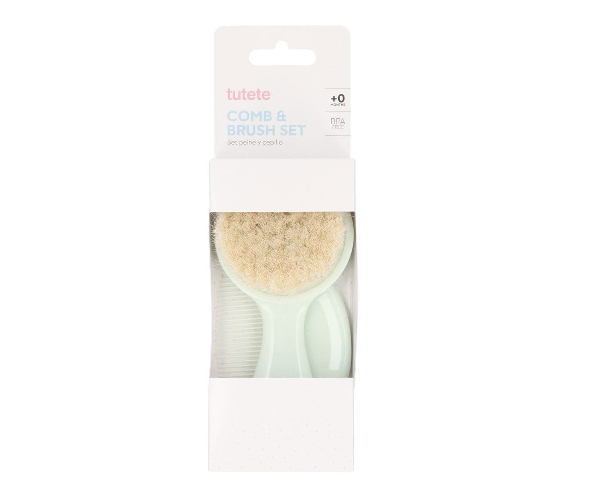 Conjunto de Escova de Cerdas Naturais e Pente - Sage