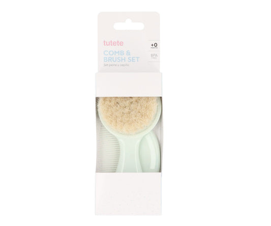 Conjunto de Escova de Cerdas Naturais e Pente - Sage