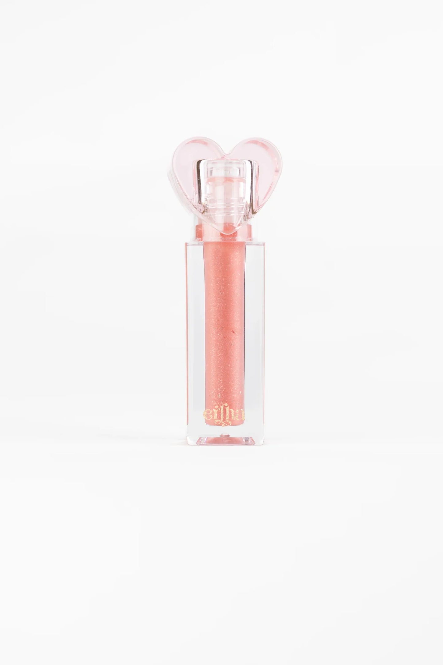 Batom Glimmies - Flavored Vegan Lip Gloss - Glitter Pink - Strawberrie Flavor