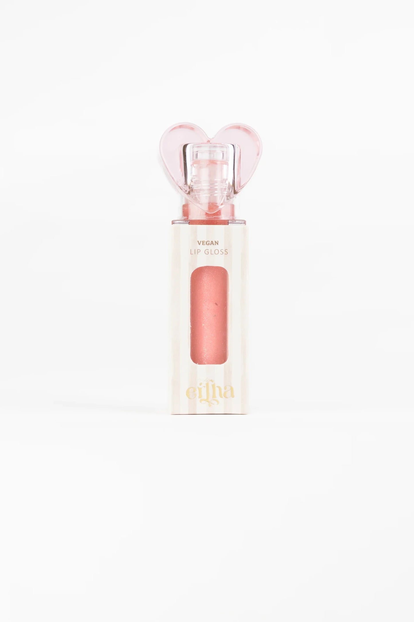 Batom Glimmies - Flavored Vegan Lip Gloss - Glitter Pink - Strawberrie Flavor