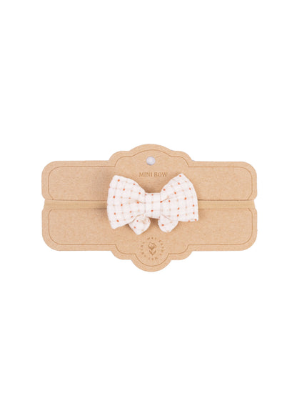 Fita elástica com laço - Little Bow Headband - Organic Squares