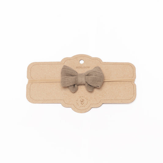 Fita elástica com laço - Little Bow Headband - Olive