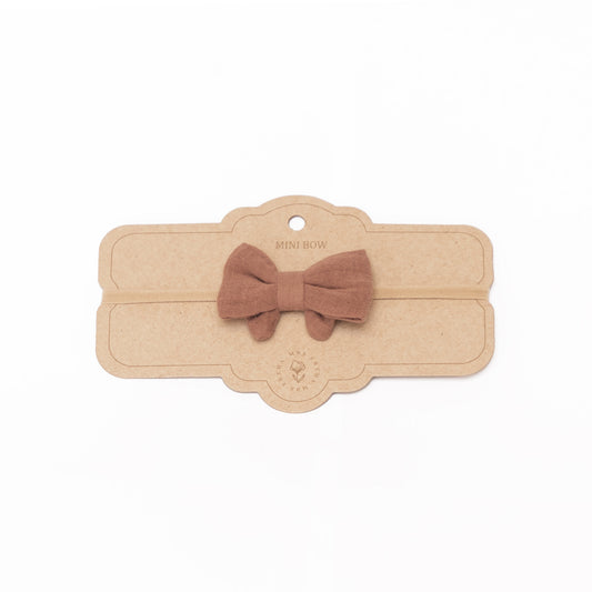 Fita elástica com laço - Little Bow Headband - Rusted