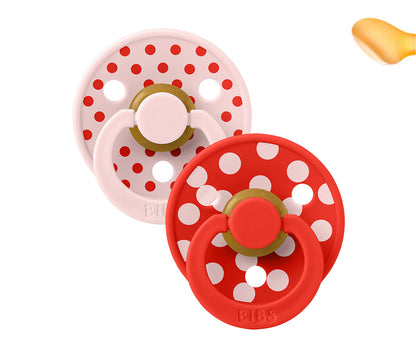 BIBS Colour Anatómica Studio - Polka Blossom/Candy Apple