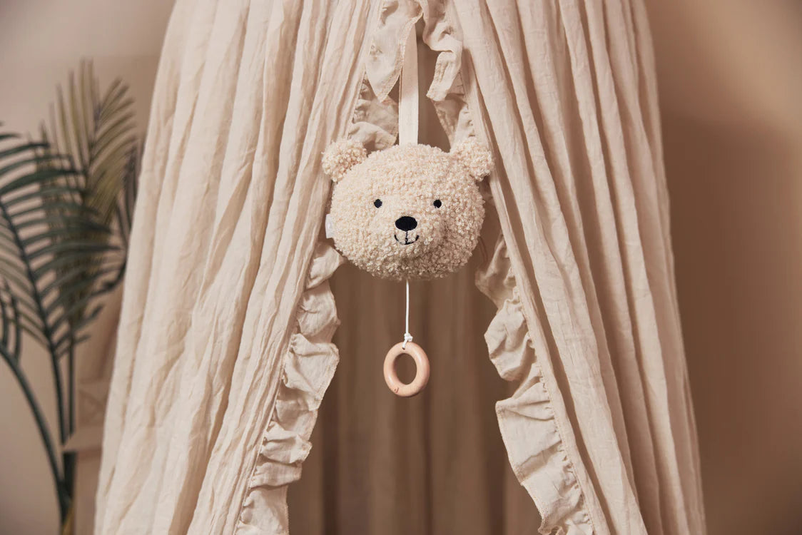 Urso Musical de Pelúcia - Teddy Bear - Naturel