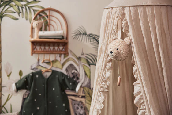 Urso Musical de Pelúcia - Teddy Bear - Naturel