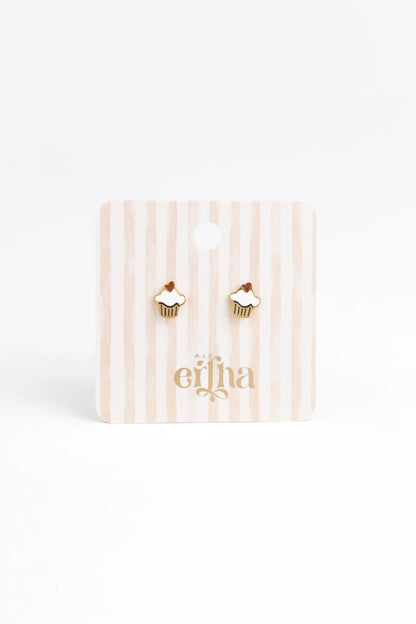 Brincos Studs Earrings - Love Muffin