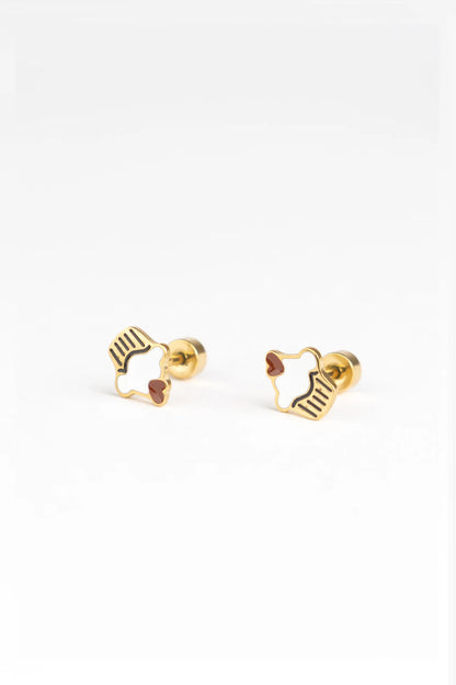 Brincos Studs Earrings - Love Muffin