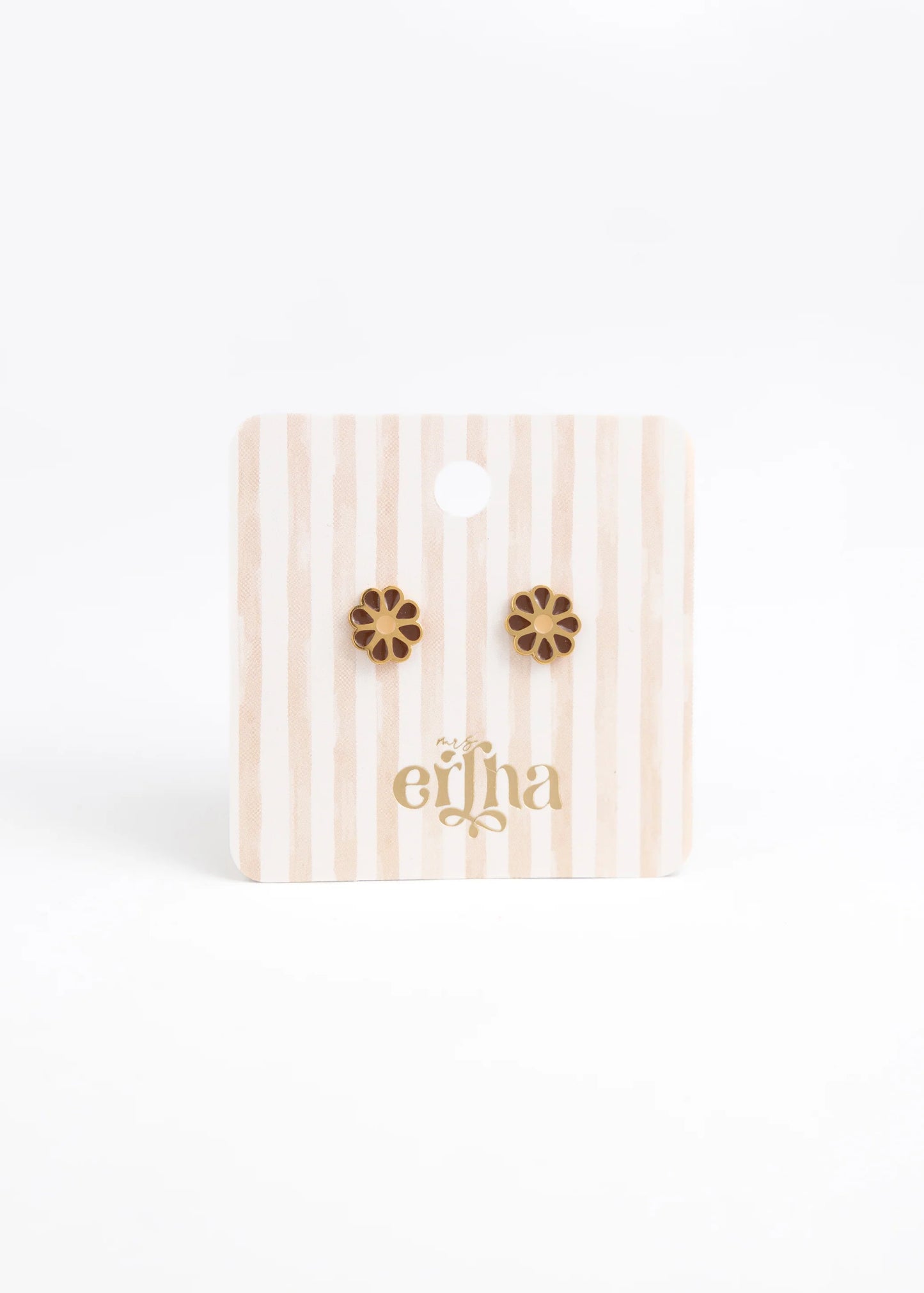 Brincos Studs Earrings - Lovely Daisy