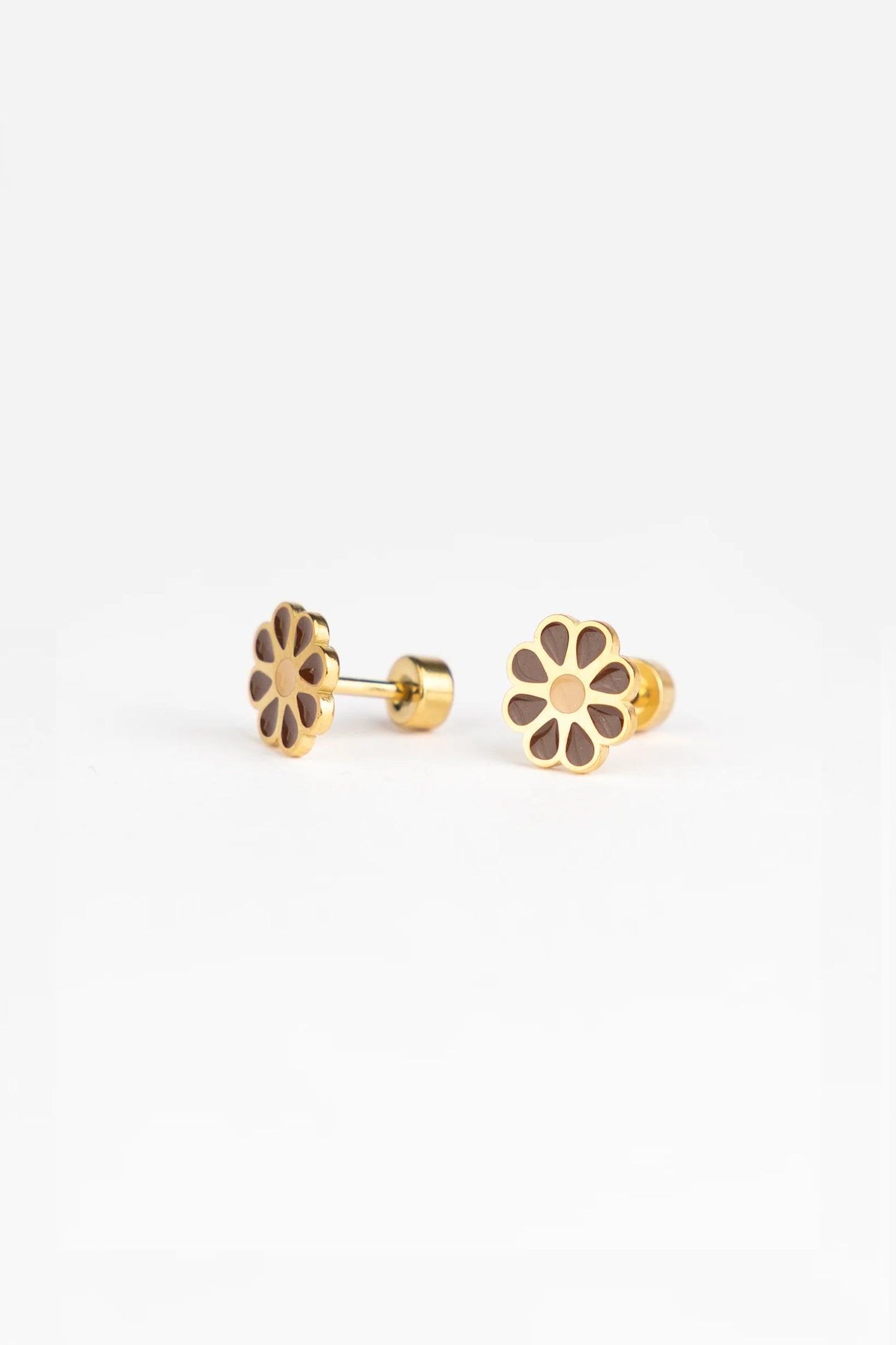 Brincos Studs Earrings - Lovely Daisy
