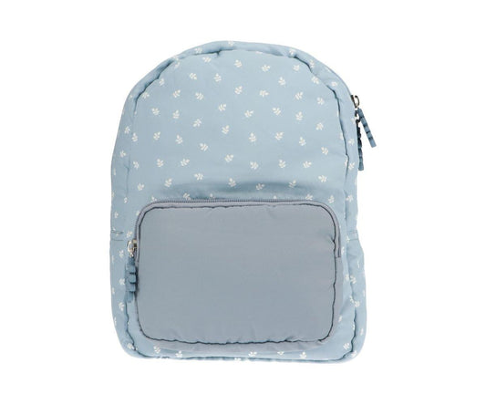 Mochila Infantil Acolchoada - Leaves Blue