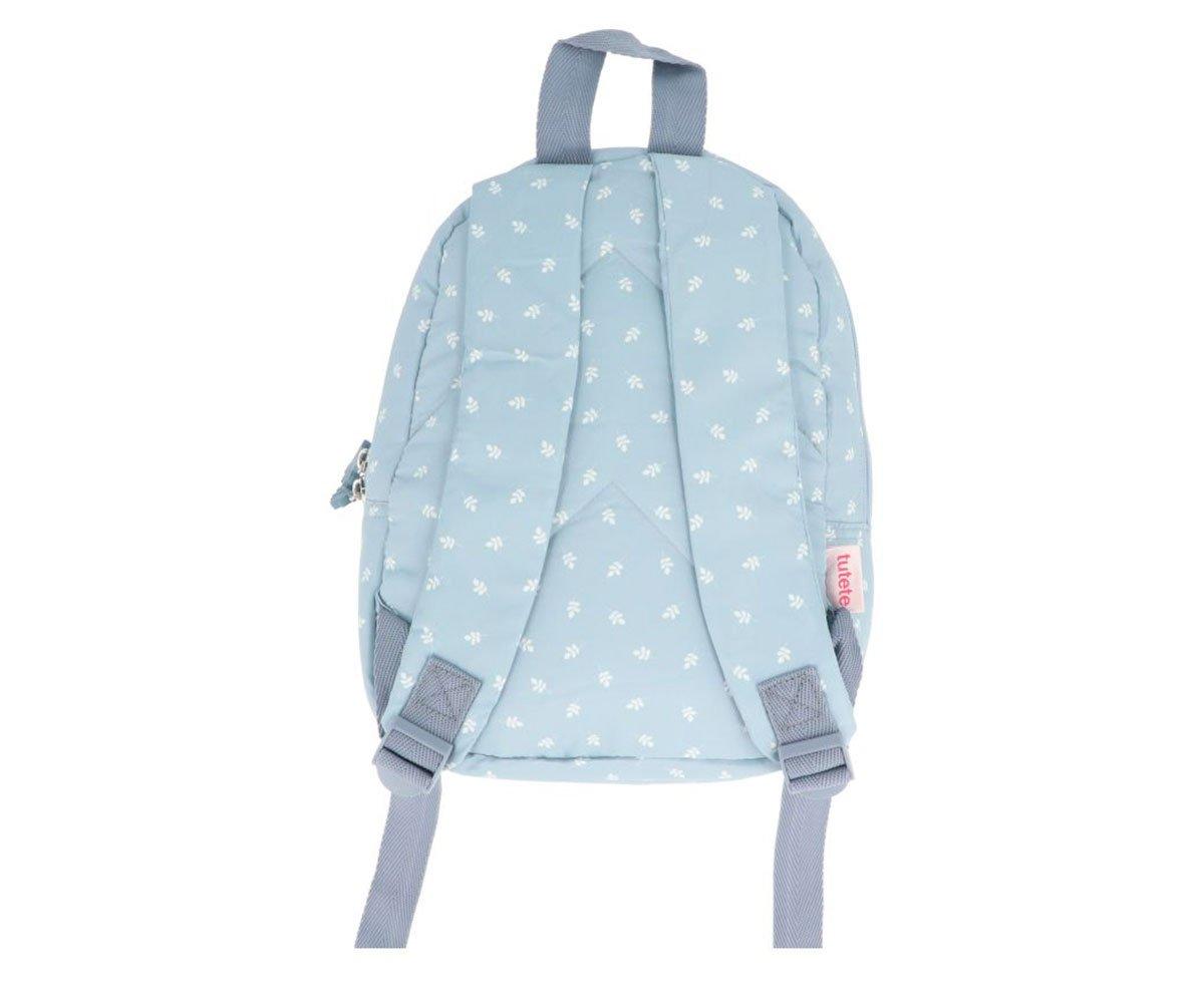 Mochila Infantil Acolchoada Personalizável - Leaves Blue