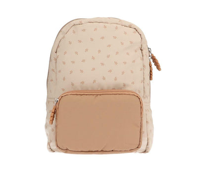 Mochila Infantil Acolchoada Personalizável - Leaves Sand