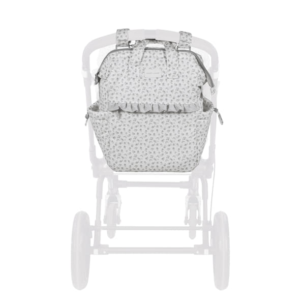 Pasito a Pasito Mochila - Little Bloom Flowers Gris Pasito a Pasito