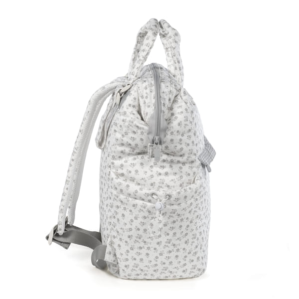 Pasito a Pasito Mochila - Little Bloom Flowers Gris Pasito a Pasito